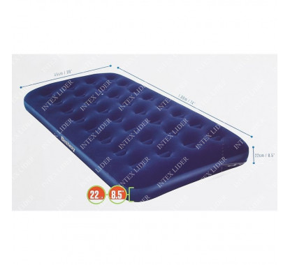 67001 Bestway Матрас надувной 99х188х22 см синий
