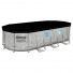 56716 Каркасный бассейн Bestway Power Steel Delux — Камень (овал) 5,49х2,74х1,22м+фильтр-насос картр. 5678 л/ч